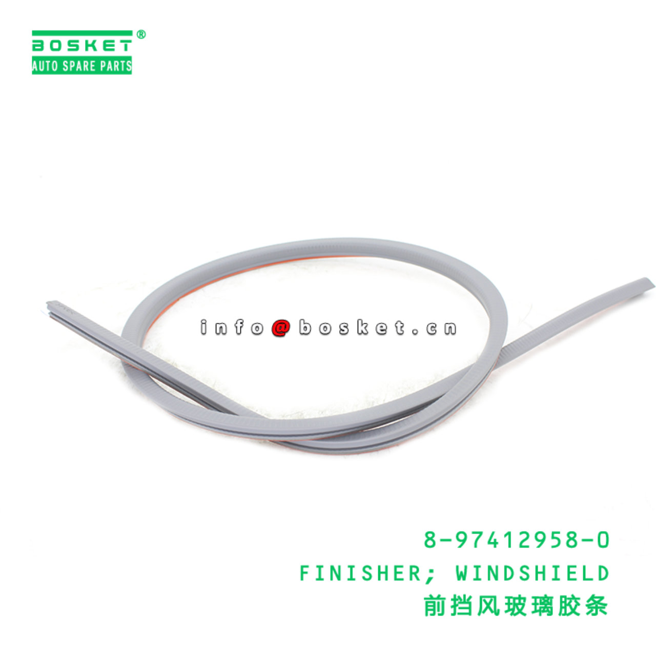 8-97412958-0 FINISHER; WINDSHIELD suitable for ISUZU 700P 4HK1 8974129580