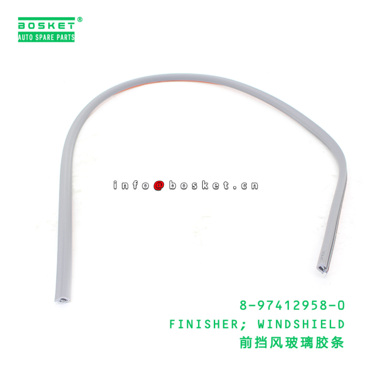 8-97412958-0 FINISHER; WINDSHIELD suitable for ISU...