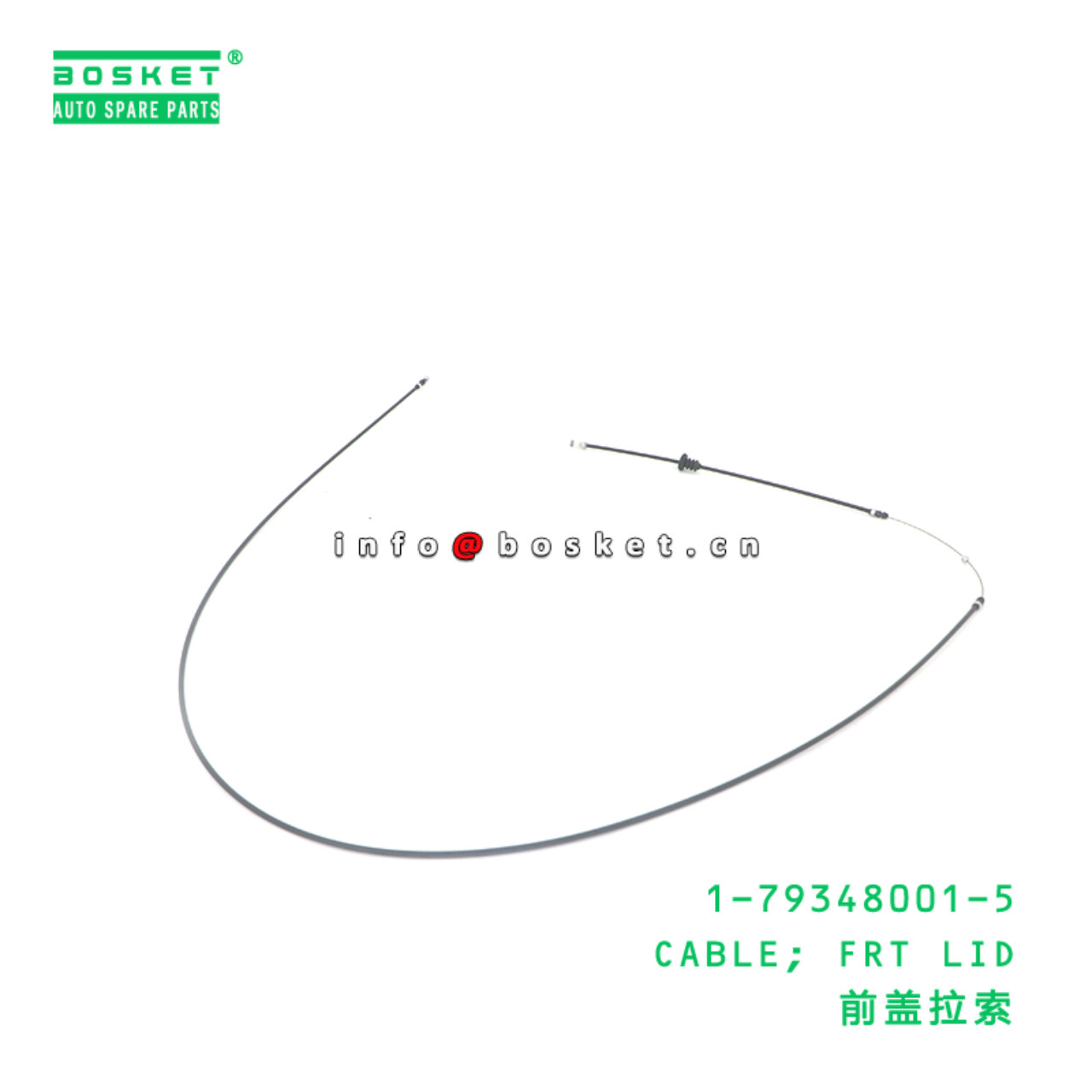 1-79348001-5 CABLE; FRT LID suitable for ISUZU 1793480015