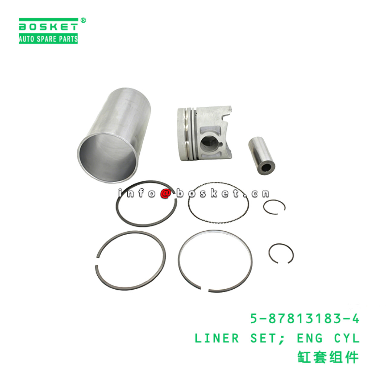 5-87813183-4 LINER SET; ENG CYL suitable for ISUZU 5878131834