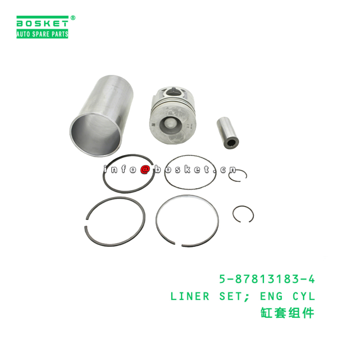 5-87813183-4 LINER SET; ENG CYL suitable for ISUZU 5878131834