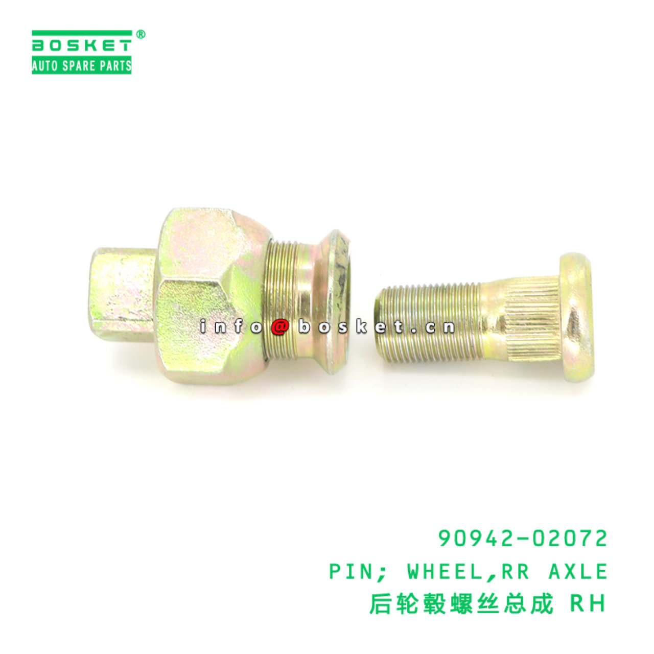 90942-02072 AAA PIN; WHEEL,RR AXLE suitable for HINO HINO 300 90942-02072