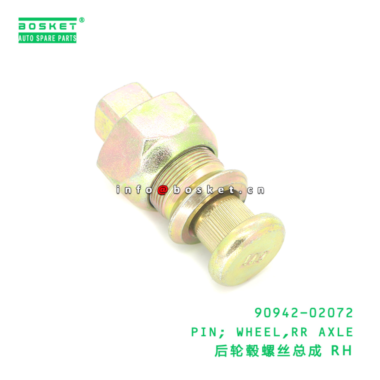 90942-02072 AAA PIN; WHEEL,RR AXLE suitable for HINO HINO 300 90942-02072