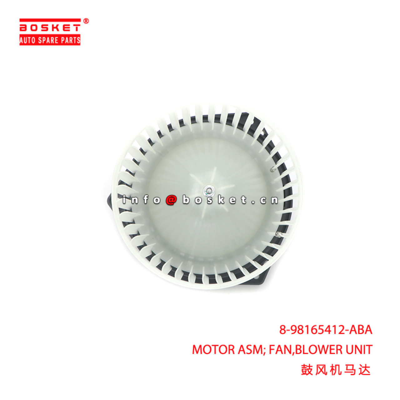 8-98165412-ABA MOTOR ASM; FAN,BLOWER UNIT suitable...