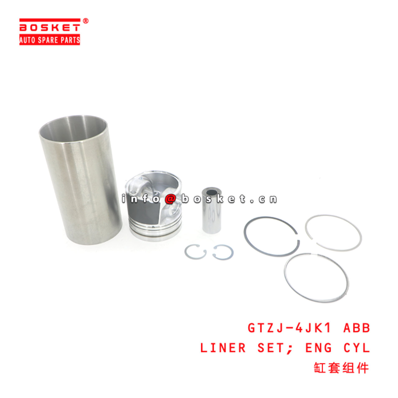 GTZJ-4JK1 ABB LINER SET; ENG CYL suitable for ISUZ...