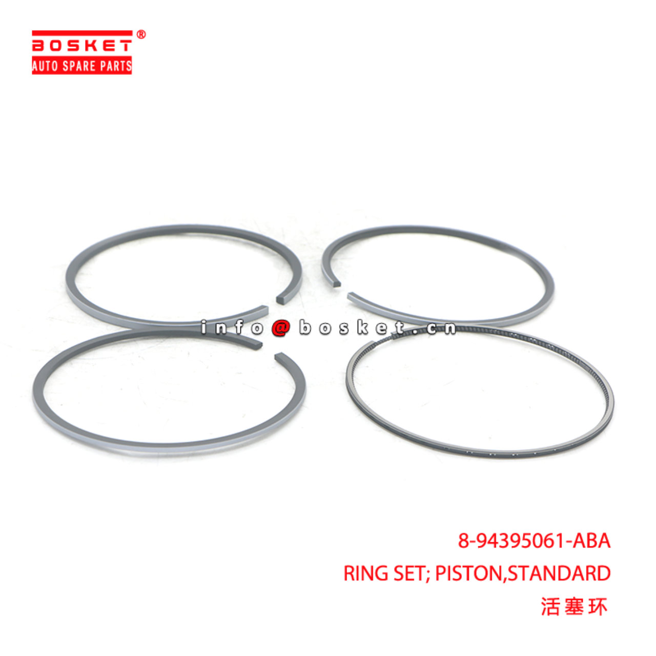 8-94395061-ABA RING SET; PISTON,STANDARD suitable for ISUZU 6HE1T 8943950610