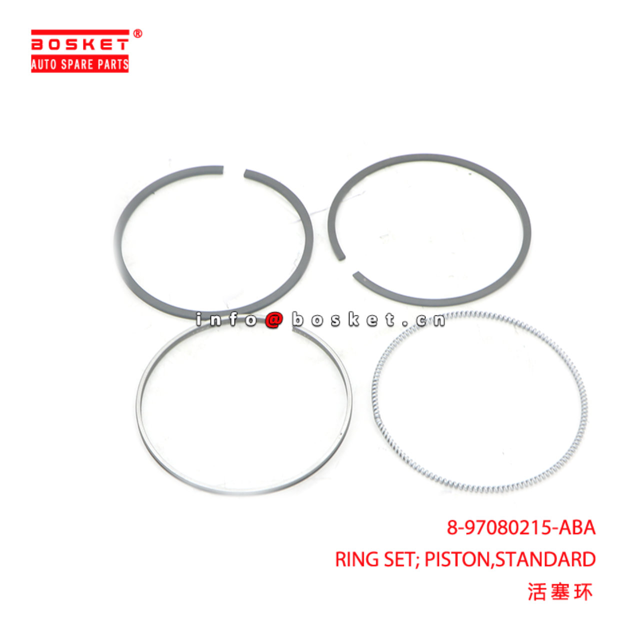 8-97080215-ABA RING SET; PISTON,STANDARD suitable for ISUZU 4JG2 4JG1 8970802150