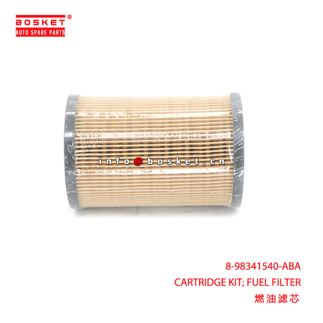 8-98341540-ABA CARTRIDGE KIT; FUEL FILTER suitable for ISUZU 8983415400