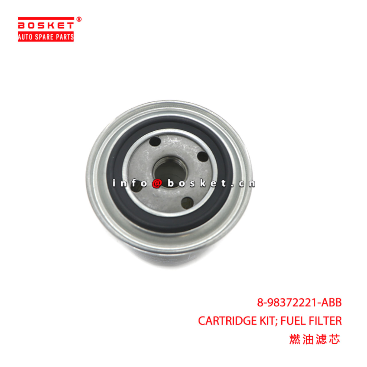 8-98372221-ABB CARTRIDGE KIT; FUEL FILTER suitable for ISUZU 4JA1 TRAVIZ FOTON 4510 8983722210