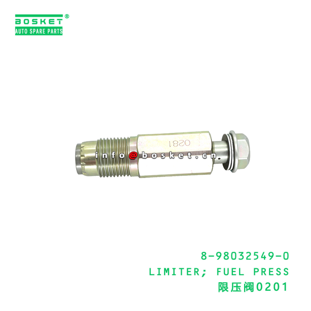 8-98032549-0 LIMITER; FUEL PRESS suitable for ISUZU 4JJ1 6HK1 8980325490
