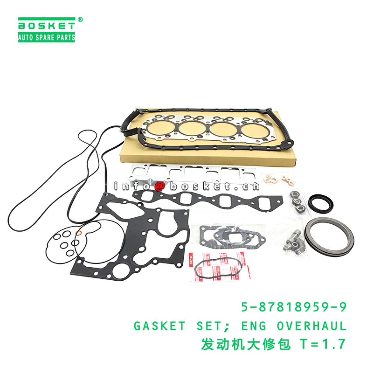 5-87818959-9 GASKET SET; ENG OVERHAUL suitable for...