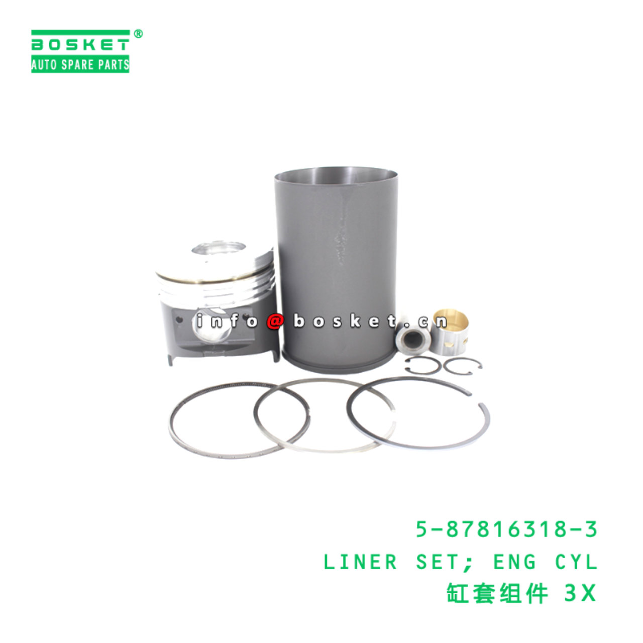 5-87816318-3 LINER SET; ENG CYL suitable for ISUZU...
