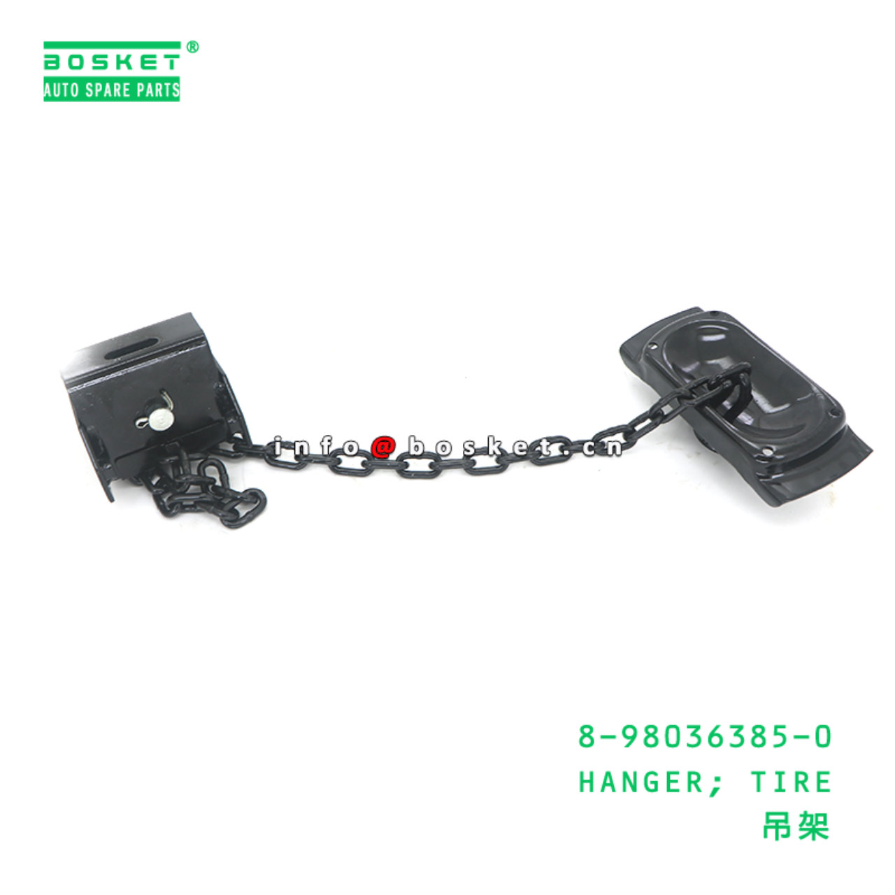 8-98036385-0 HANGER; TIRE suitable for ISUZU 8980363850