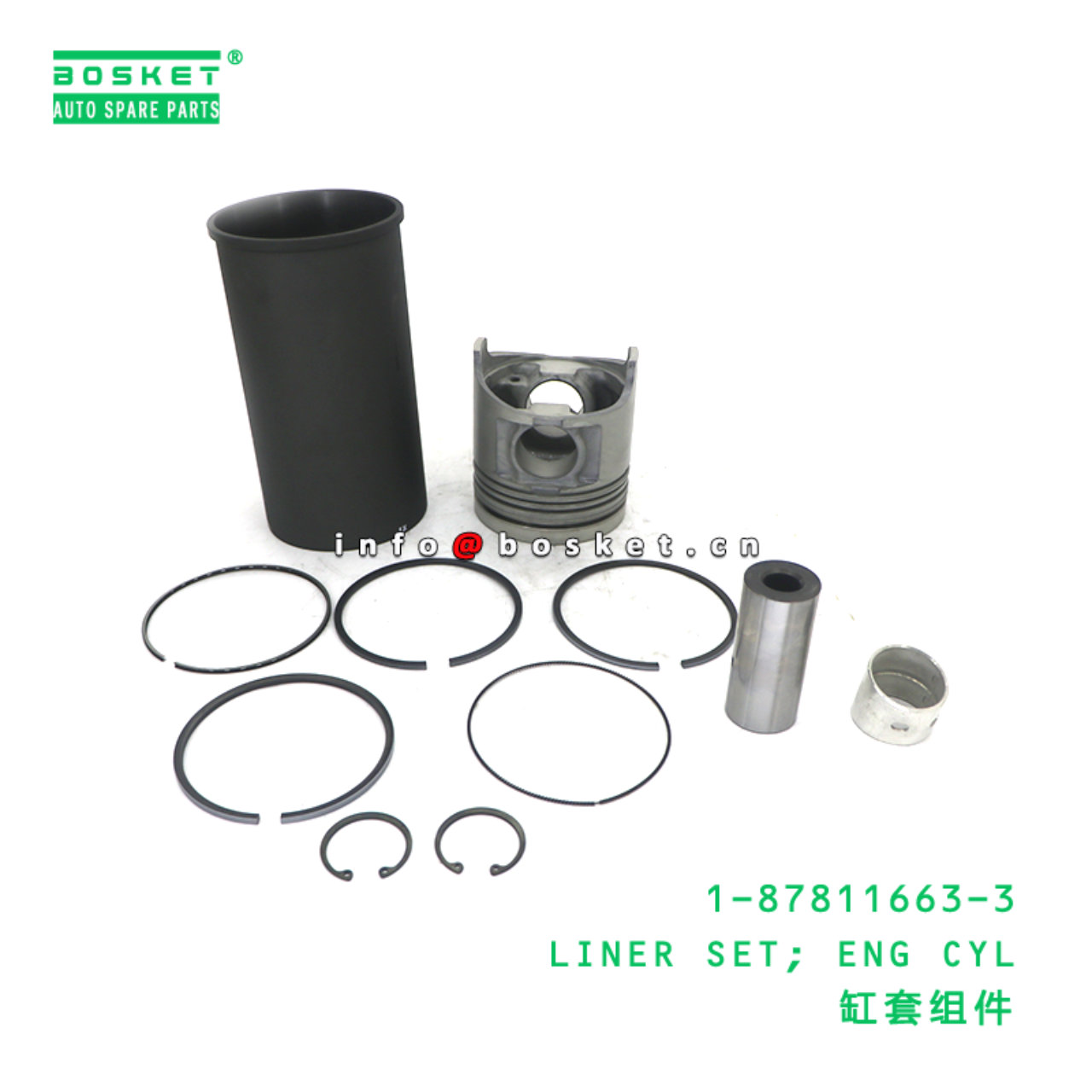 1-87811663-3 LINER SET; ENG CYL suitable for ISUZU...