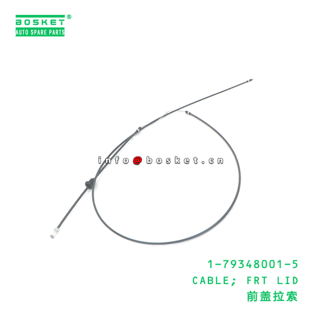 1-79348001-5 CABLE; FRT LID suitable for ISUZU 1793480015