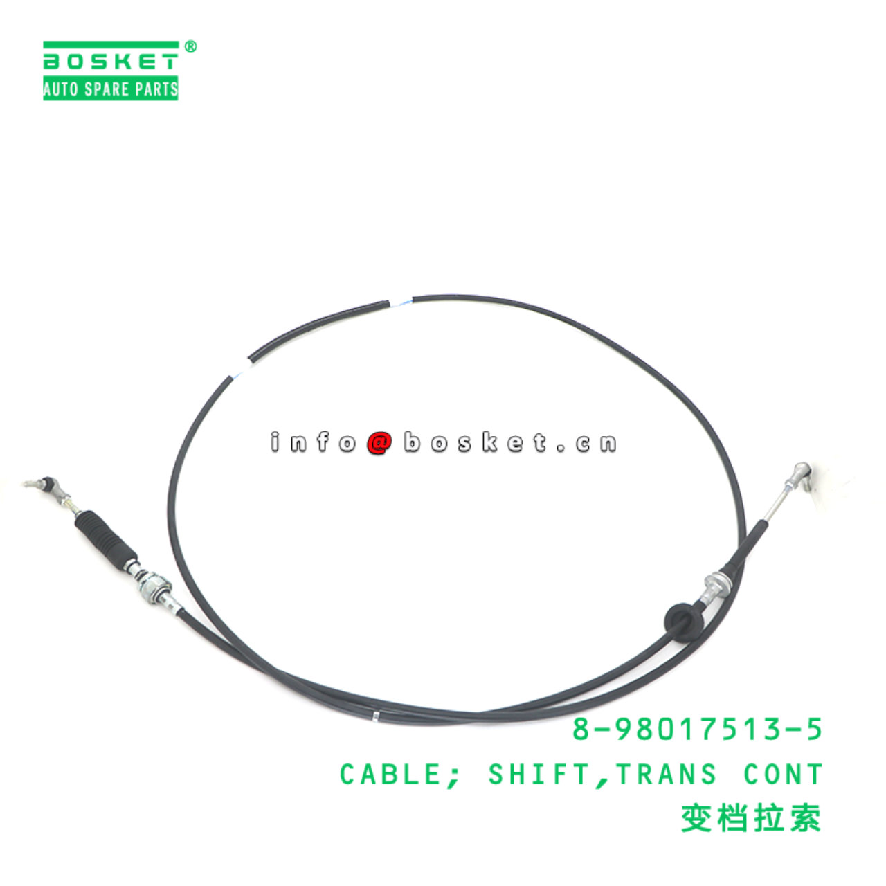 8-98017513-5 CABLE; SHIFT,TRANS CONT suitable for ISUZU 8980175135