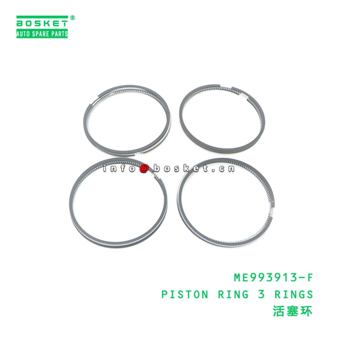 ME993913-F PISTON RING 114MM 3 RINGS 2.8K+2.0+4.0 ZB suitable for FUSO 4M50T ME993913-F