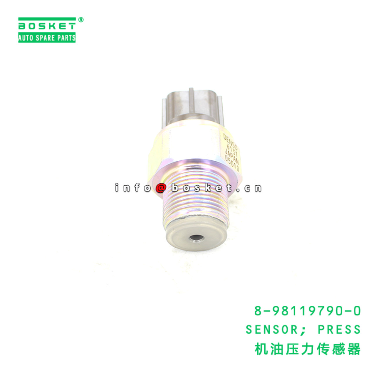 8-98119790-0 SENSOR; PRESS suitable for ISUZU NQR75 4HK1 4JJ1 8981197900