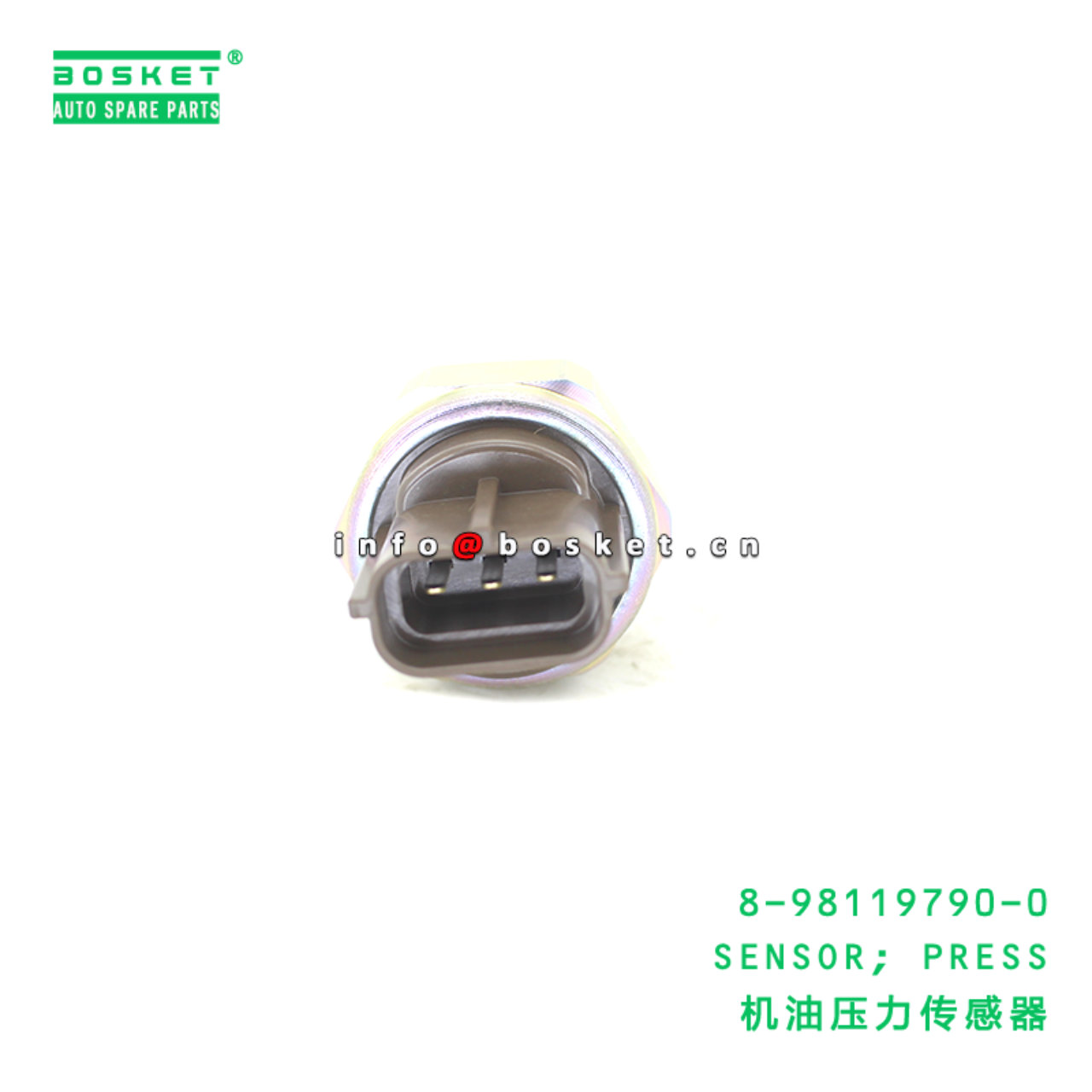 8-98119790-0 SENSOR; PRESS suitable for ISUZU NQR75 4HK1 4JJ1 8981197900