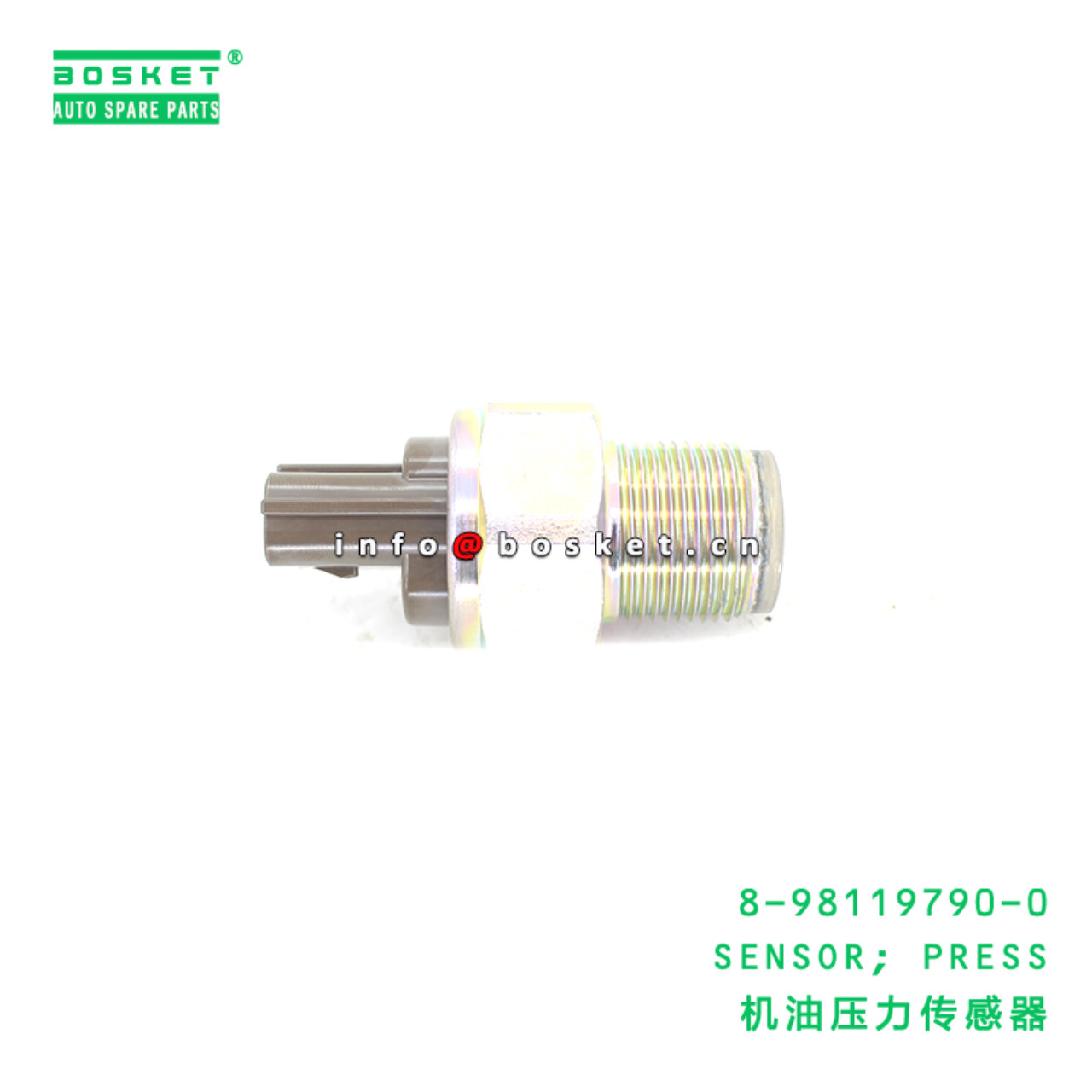 8-98119790-0 SENSOR; PRESS suitable for ISUZU NQR75 4HK1 4JJ1 8981197900