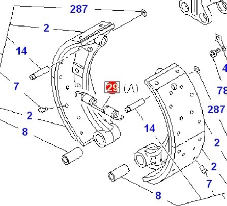 1-09583365-1 CXZ51K brake return spring