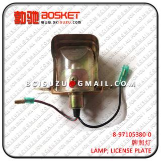 8971053800  8-97105380-0  NKR，NQR  LAMP; LICENSE PLATE