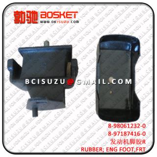 8980612320 8-98061232-0 8971874160 8-97187416-0  700P/4HK1/4HE1   RUBBER; ENG FOOT,FRT