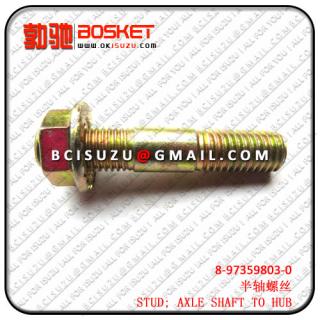 8-97359803-0 8973598030  NKR55/4JB1/4JA1   STUD; AXLE SHAFT TO HUB