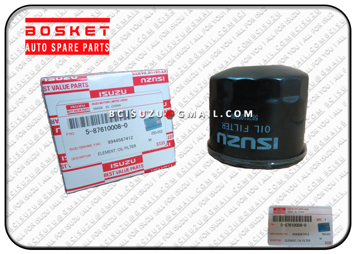Isuzu BVP 5-87610008-0 8-94456741-2 4ZE1 Oil Filter