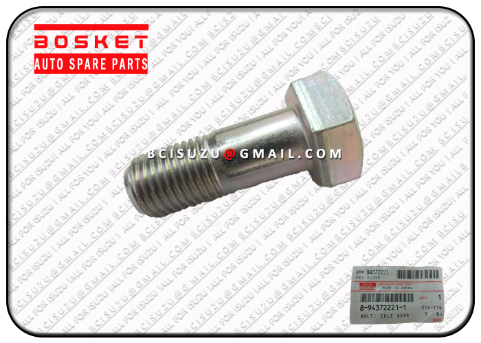 Isuzu 4HE1 Idle Gear Bolt 8943722211 8-94372221-1