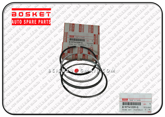 8971412090 8-97141209-0 Piston Ring Set For ISUZU 4LE2 Engine 