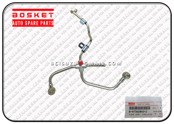 8973628402 8-97362840-2 Fuel Leak Off Pipe Asm For ISUZU 4HK1 