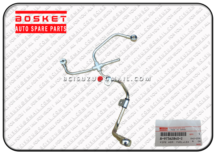 8973628402 8-97362840-2 Fuel Leak Off Pipe Asm For ISUZU 4HK1 