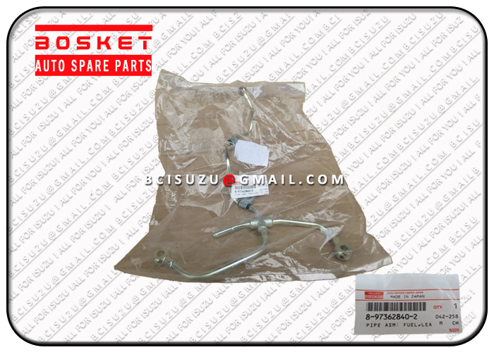 8973628402 8-97362840-2 Fuel Leak Off Pipe Asm For ISUZU 4HK1 