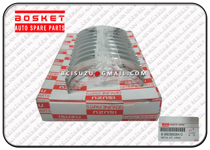 8980890840 8-98089084-0 Standard Crankshaft Metal Kit For ISUZU XD 4LE2 