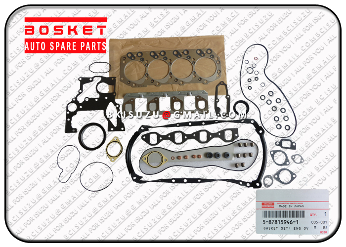 5878159461 5-87815946-1 Engine Overhaul Gasket Set 5878153032 5-87815303-2 For ISUZU 4JG1 Engine 