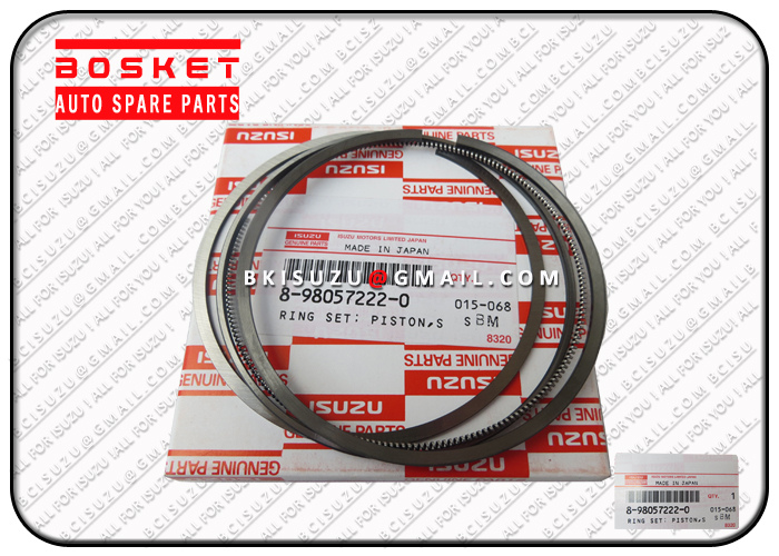 8980572220 8-98057222-0 Standard Piston Ring Set For ISUZU 4JJ1 Engine 