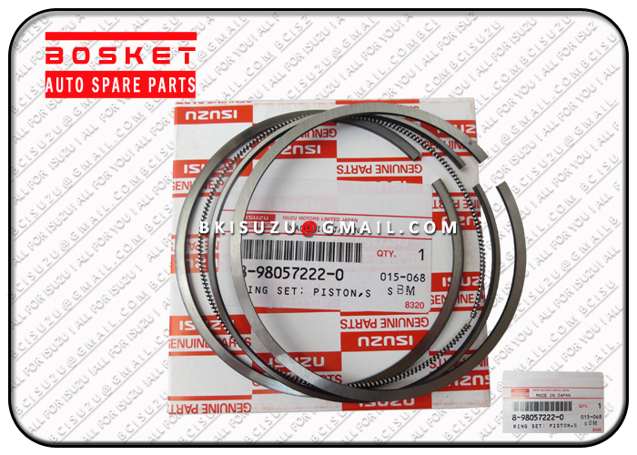 8980572220 8-98057222-0 Standard Piston Ring Set For ISUZU 4JJ1 Engine 