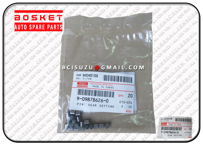 9098786260 9-09878626-0 Gear Setting Pin For ISUZU 4HK1 4HE1 Engine