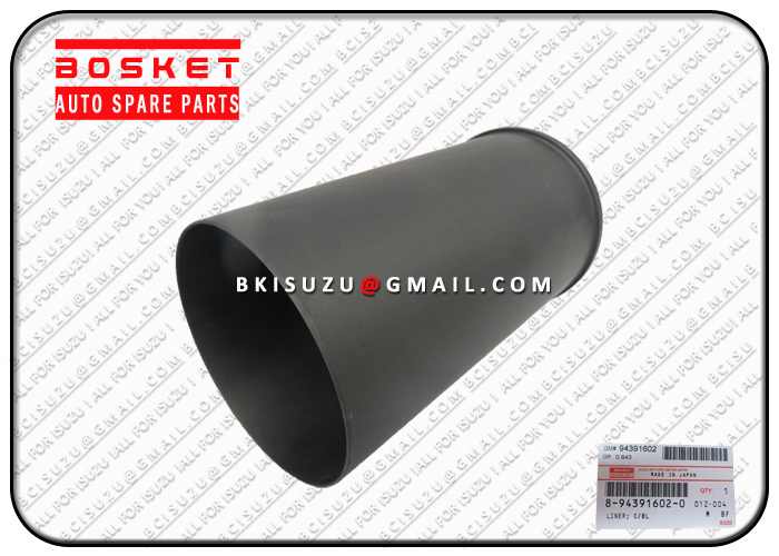 8-94391602-1 8943916021 Liner Suitable for ISUZU 4HK1 6HK1 