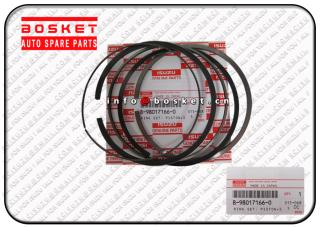 8-98017166-0 8980171660 Standard Piston Ring Set Suitable For ISUZU XE 4HK1 6HK1 