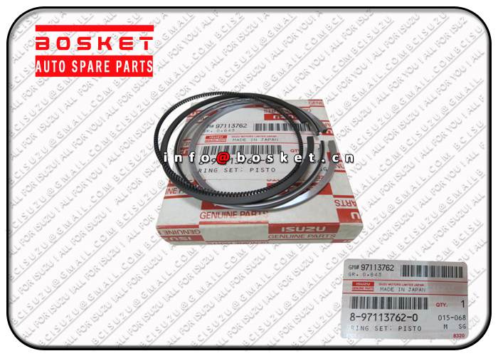 8-97113762-0 8971137620 Standard Piston Ring Set Suitable For ISUZU XD 