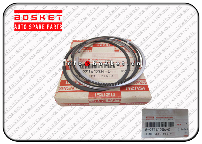 8-97141204-0 8971412040 Standard Piston Ring Set Suitable For ISUZU XV 3LB1