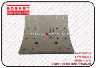 1471260930 1-47126093-0 Standard Rear Brake Shoe Lining Suitable for ISUZU CYZ EXZ 6WF1 