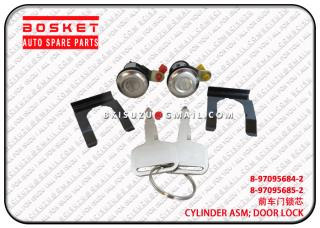 8970956842 8-97095684-2 Door Lock Cylinder Assembly Suitable for ISUZU NKR55 4JB1 