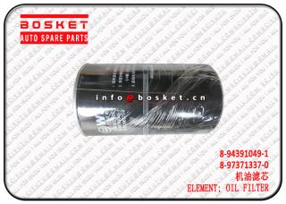 8-94391049-1 8-97371337-0 8943910491 8973713370 Oil Filter Element Suitable for ISUZU FVR34 6HK1 