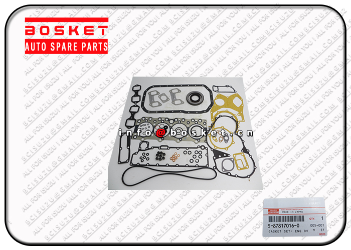 Engine Overhaul Gasket Set Suitable For ISUZU XD 5-87817016-0 5-87814002-5 5878170160 5878140025 