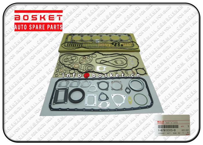 1-87815315-0 1878153150 Engine Overhaul Gasket Set Suitable for ISUZU 