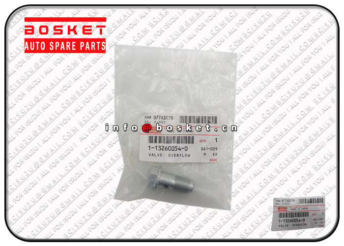 1132600540 1-13260054-0 Fuel Filter Overflow Valve suitable for ISUZU 6HK1 