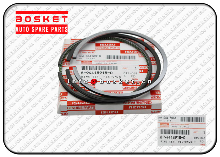 8-94418918-0 8944189180 Standard Piston Ring Set Suitable for ISUZU NKR58 4BE1 